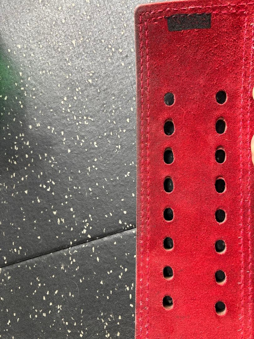 SBD パワーリフティングベルト 黒/赤　Sサイズ