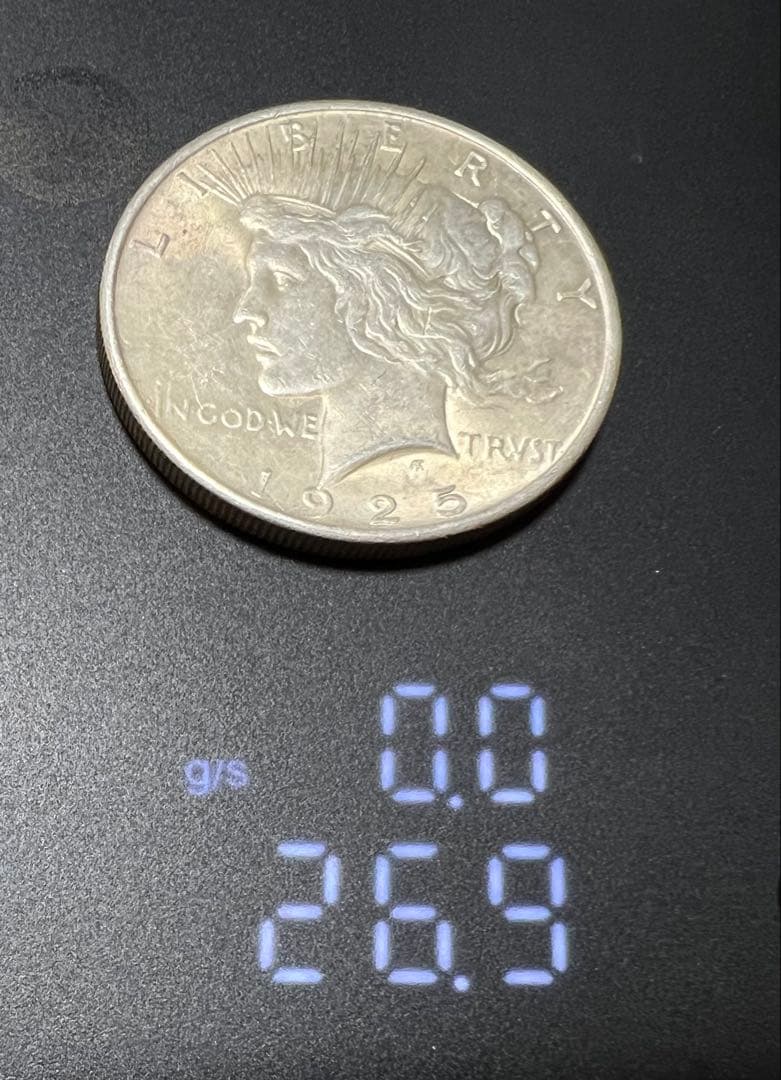 1925年 平和の女神 1ドル銀貨　silver90％