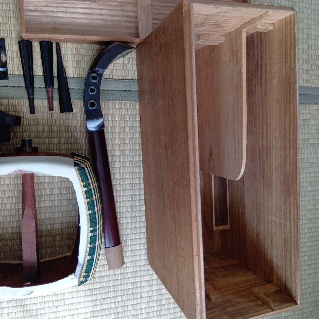 義太夫三味線本体 　文楽　木箱付き