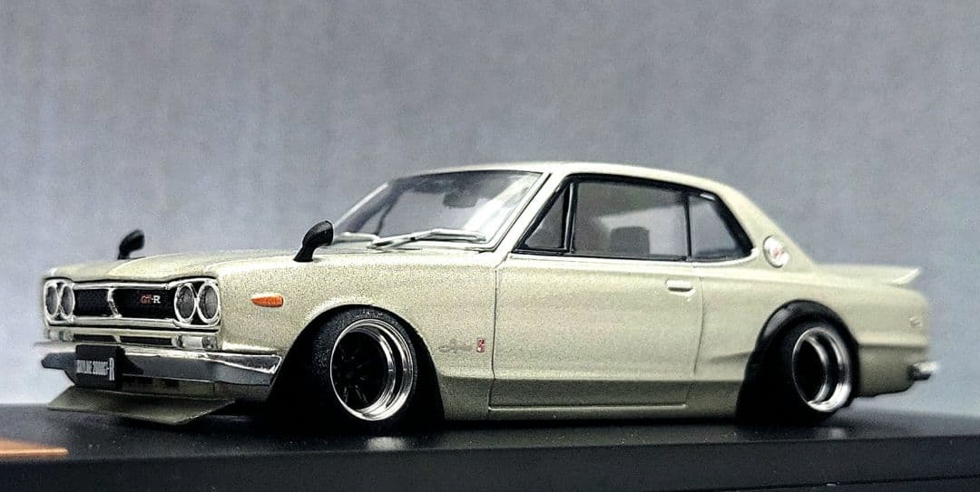 1/43　スカイライン改　ハコスカ2Dr　ワタナベ　ホイール　アルミ製　深リム