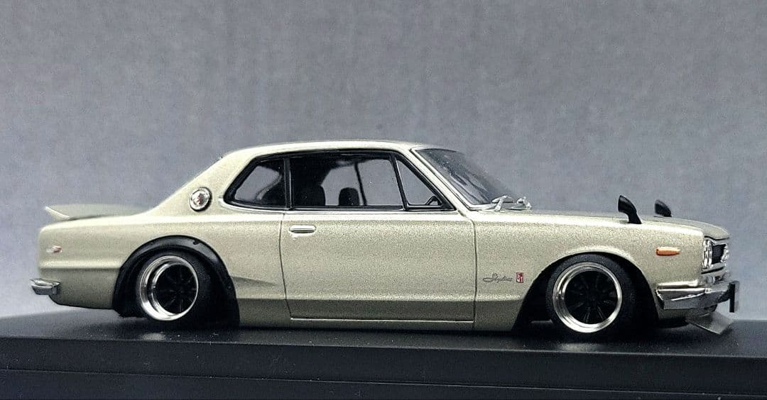 1/43　スカイライン改　ハコスカ2Dr　ワタナベ　ホイール　アルミ製　深リム