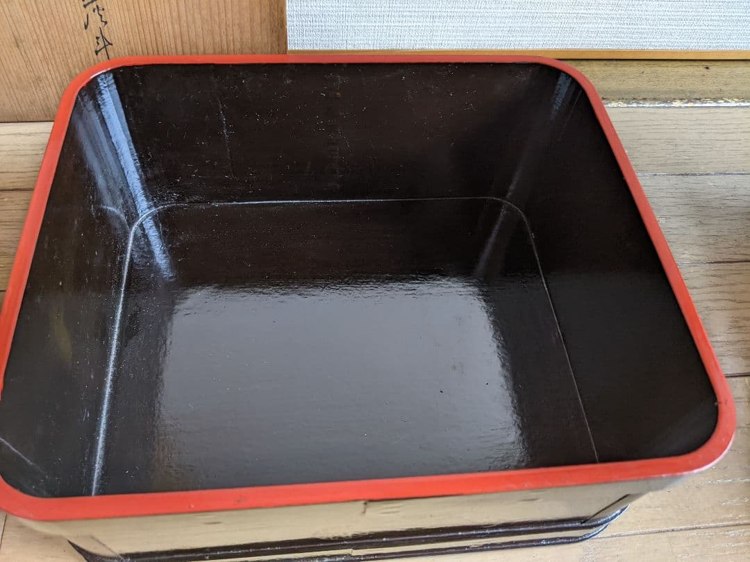 お茶道具、茶道具、炭斗、御櫃形炭斗、飛来一閑、燕庵書付き