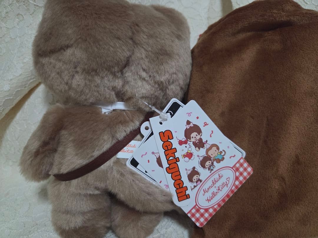 【新品】キティ モンチッチ ぬいぐるみ ポーチ　巾着　レア