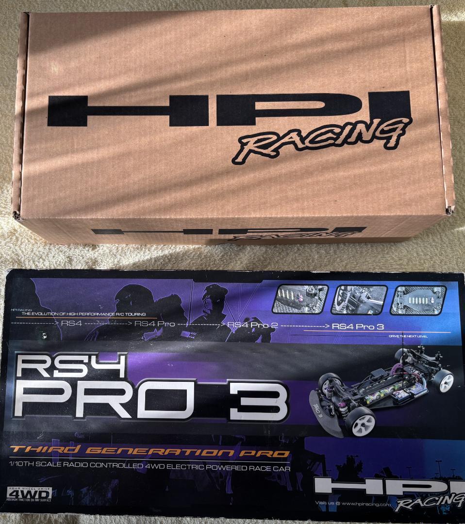 HPI RS4 PRO3 レーシングラジコンカー２箱 原篤志選手レプリカモデル含