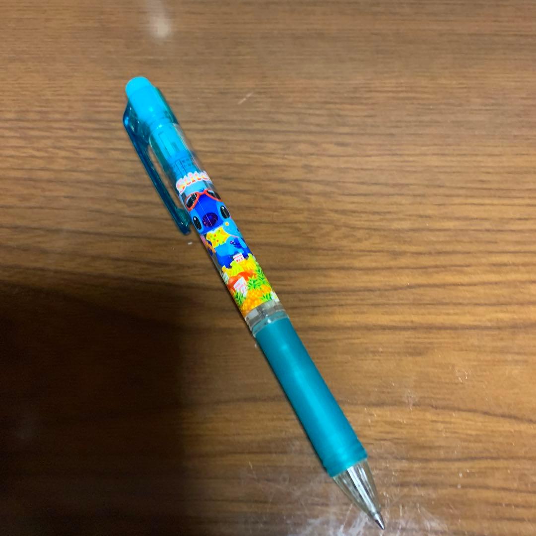 スティッチ青いキャラクター柄ボールペン