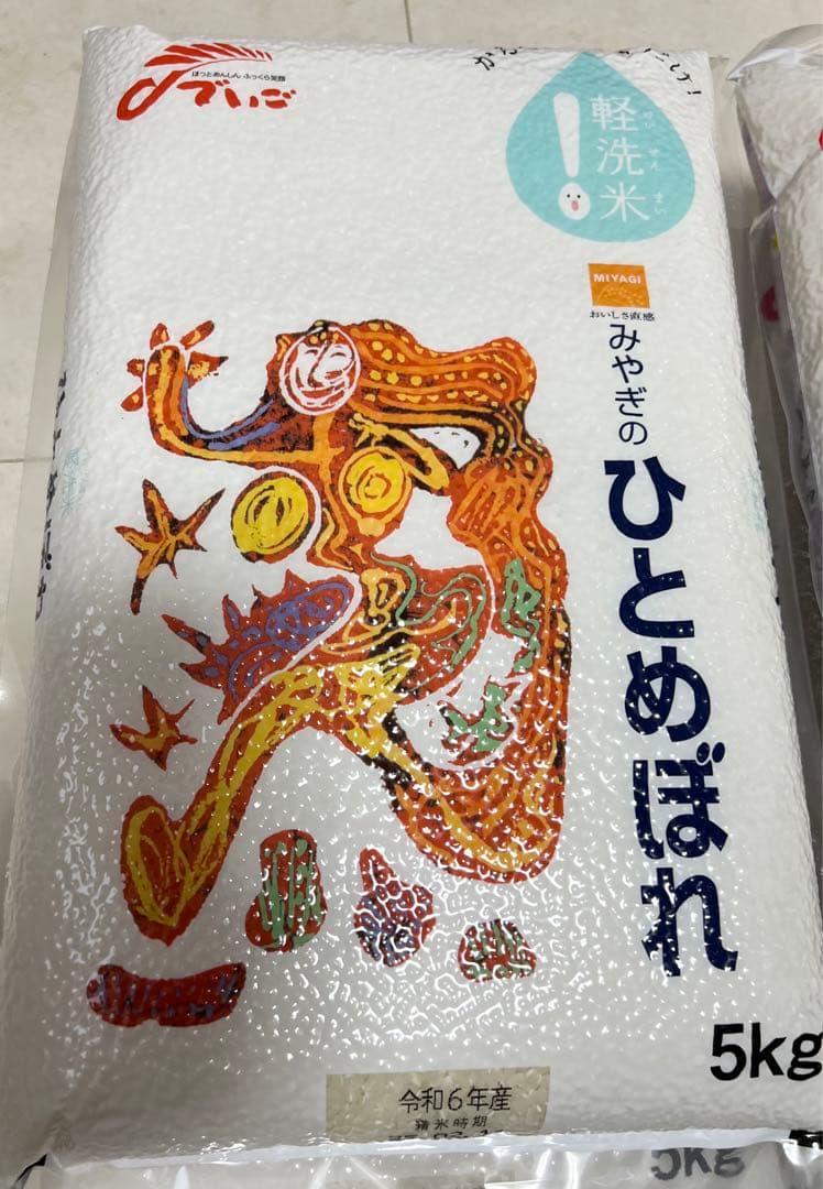 真空パック米　5kg×4袋