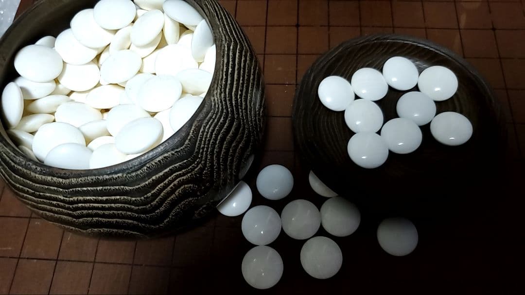 碁盤 足付き19路 碁石付き