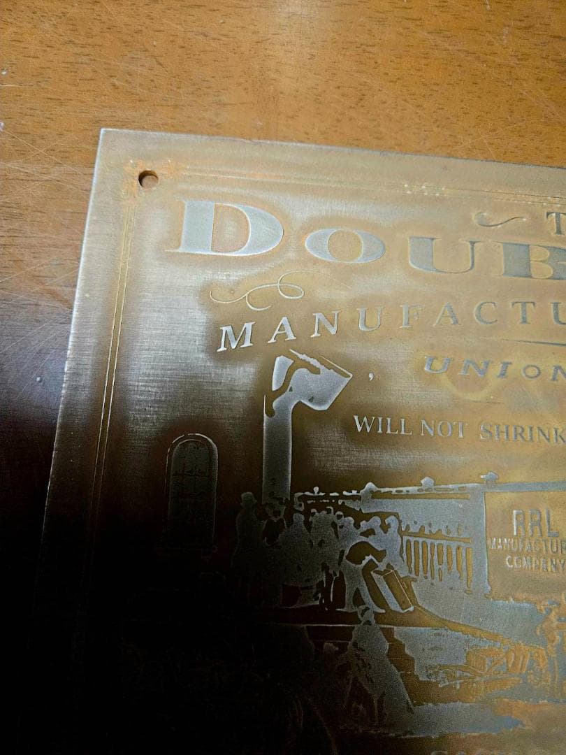 【新品未使用】SHOP用Double RL 銅板看板スタイル蒸気機関車（非売品)