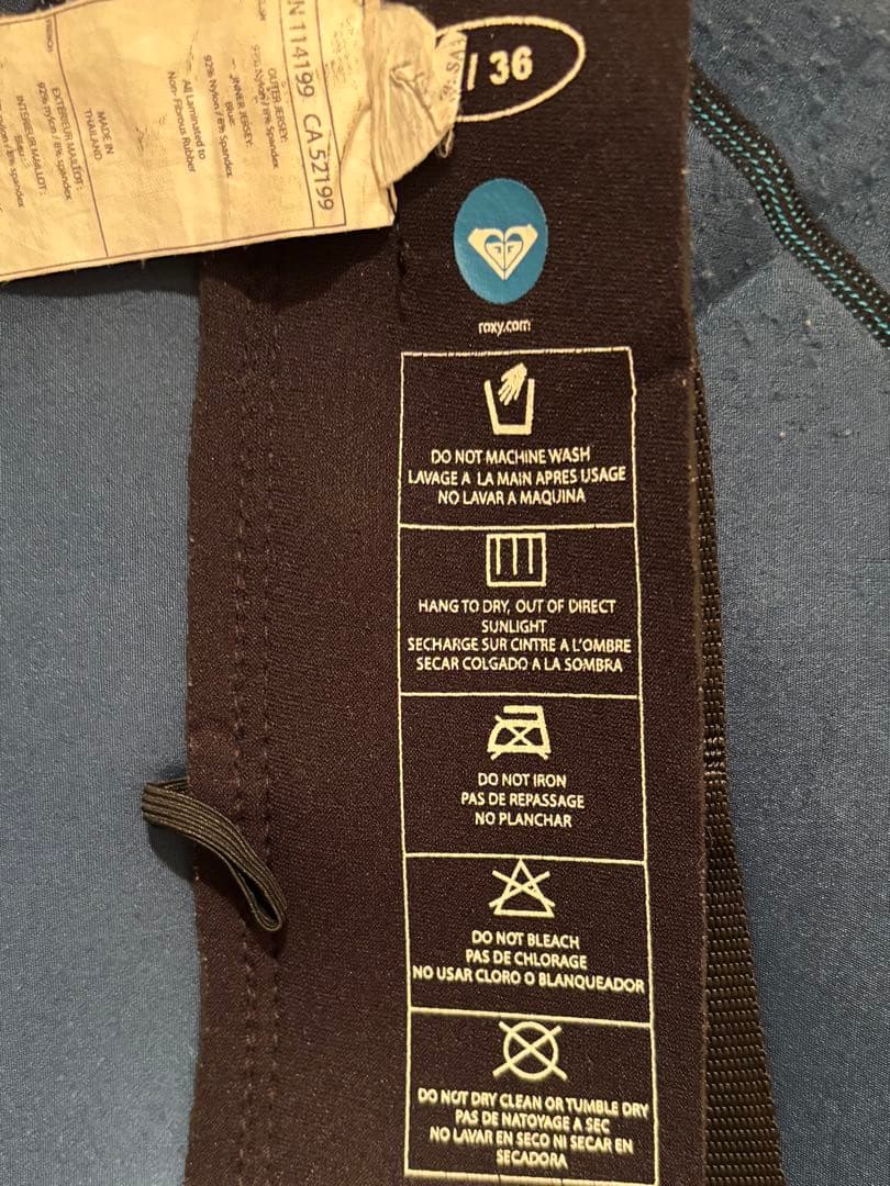 【美品ウェットスーツ】　フルスーツ　ROXY(ロキシー)　Lサイズ