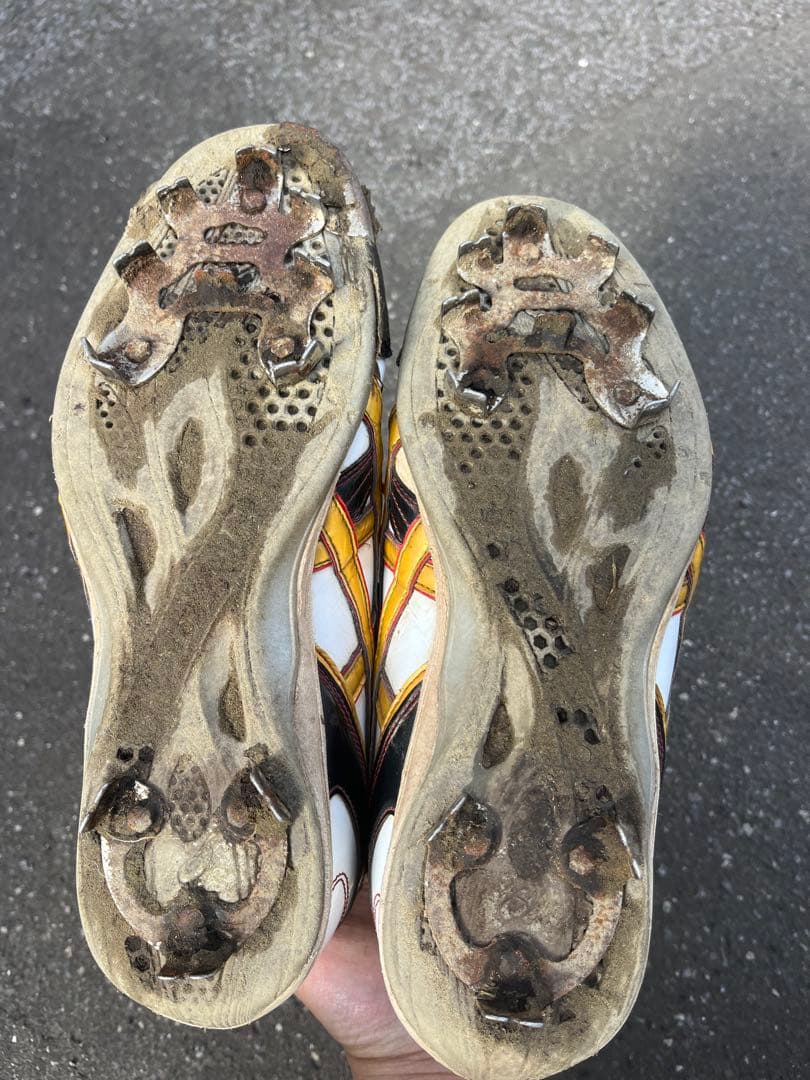 アシックス　野球オーダースパイク ホワイト/ブラック/ゴールド　27.0センチ