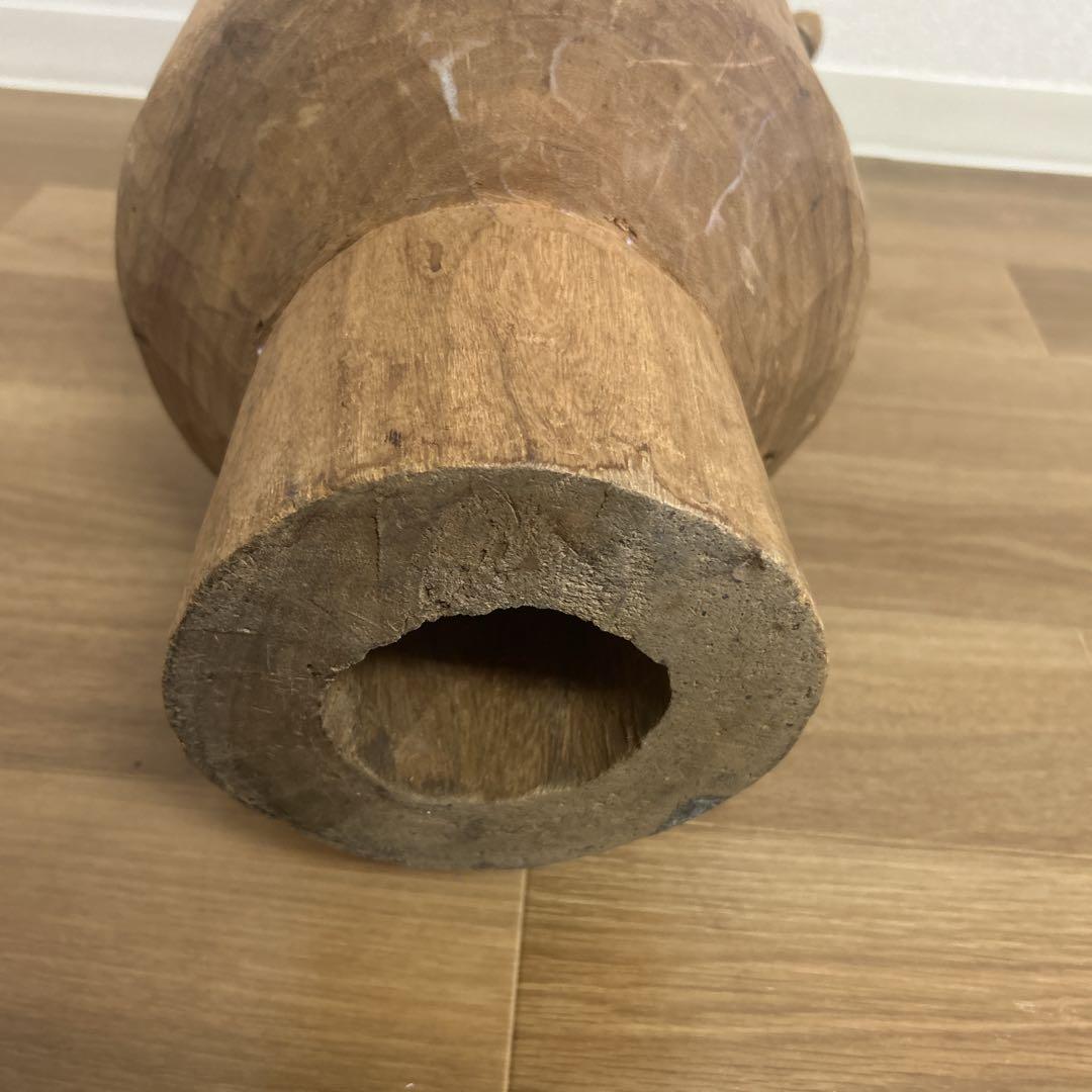 【希少】アフリカンドラム　太鼓　トーゴ　木製　タルンバット