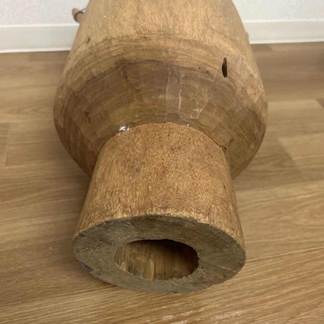 【希少】アフリカンドラム　太鼓　トーゴ　木製　タルンバット