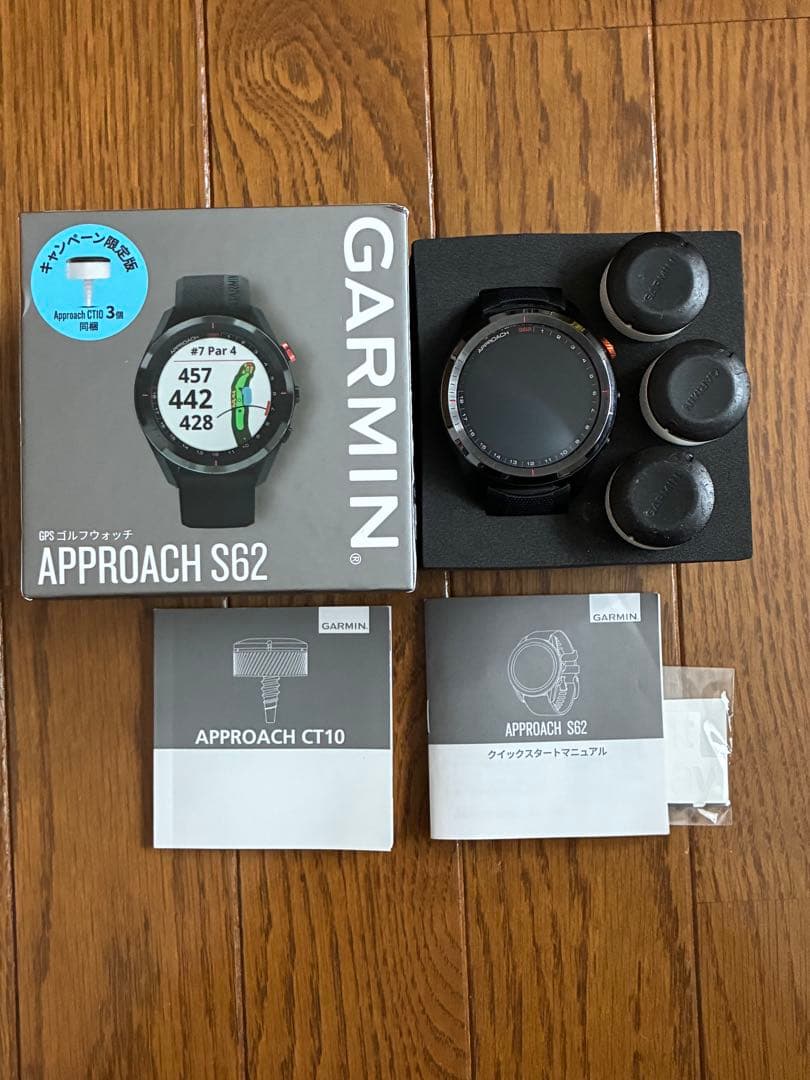 Garmin Approach S62 GPSナビ ブラック CT10付属