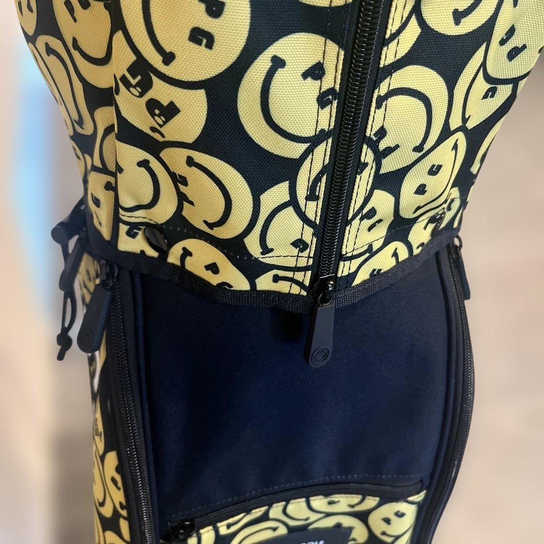 パーリーゲイツ　キャディバッグ　ネイビー　ニコちゃん