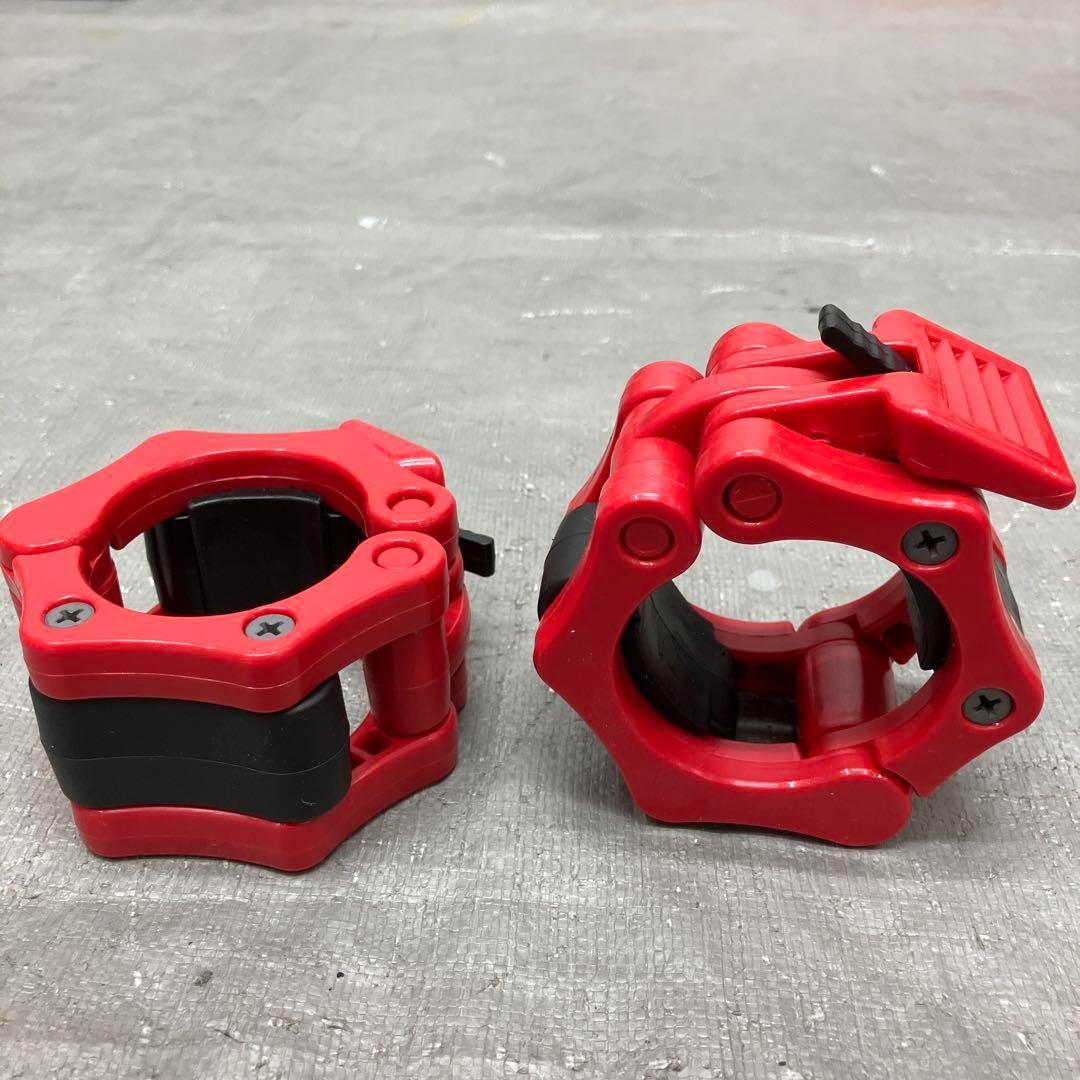 イタグレ■赤クリップ2個+プレート8枚セット40kg バーベルプレート