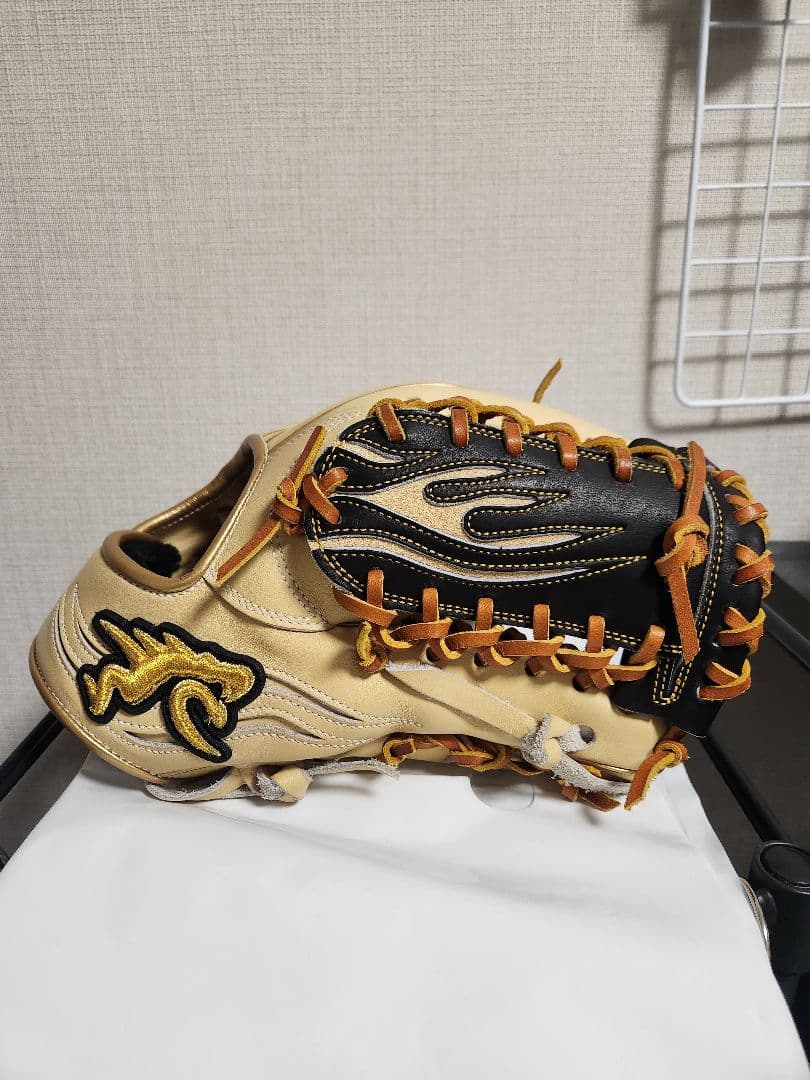 RYU 限定 軟式 内野手用 ICK型 キャメルXゴールド　カスタム