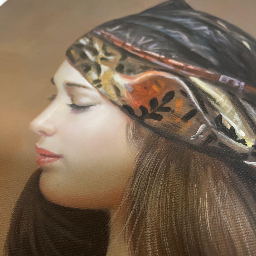 人物画 セクシーガール キャンバス 印刷物 油絵 40×50 120サイズ