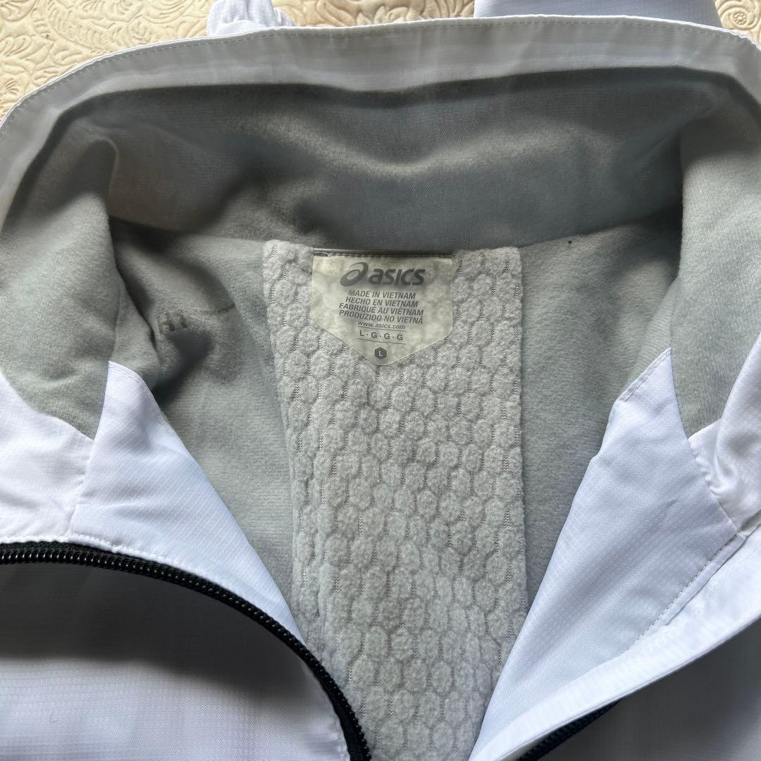 アシックス　ウォーマー　ウェア上下　シャカシャカ　防寒着　Lサイズ