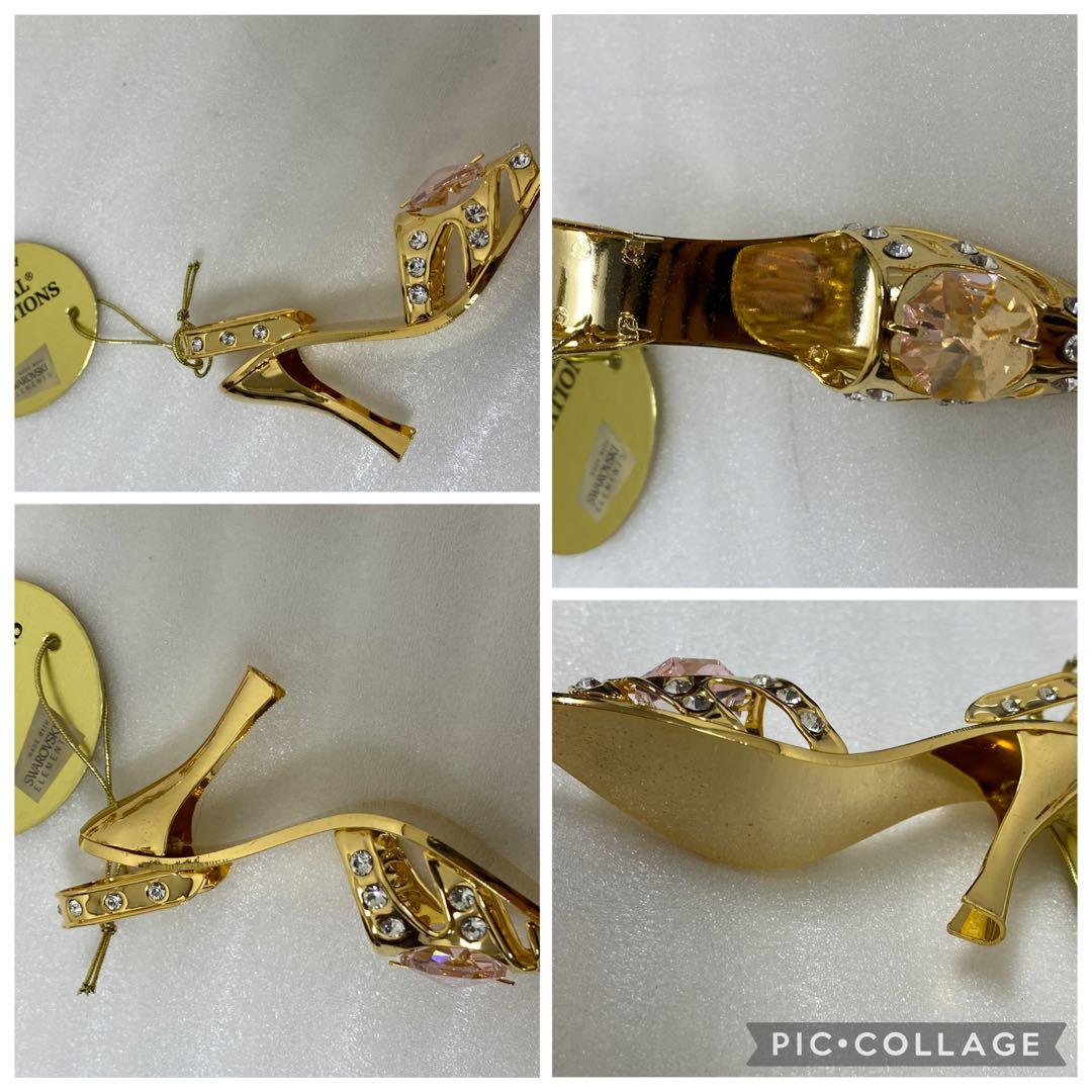 3-2673 スワロフスキー　ミニチュアハイヒール・楽器5点セット