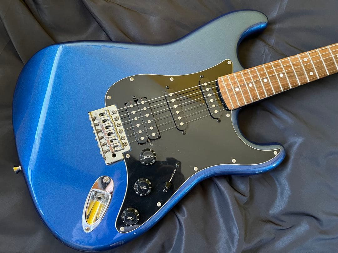 SELVAエレキギターブルーメタリックストラト石橋楽器オリジナル ソフトケース付