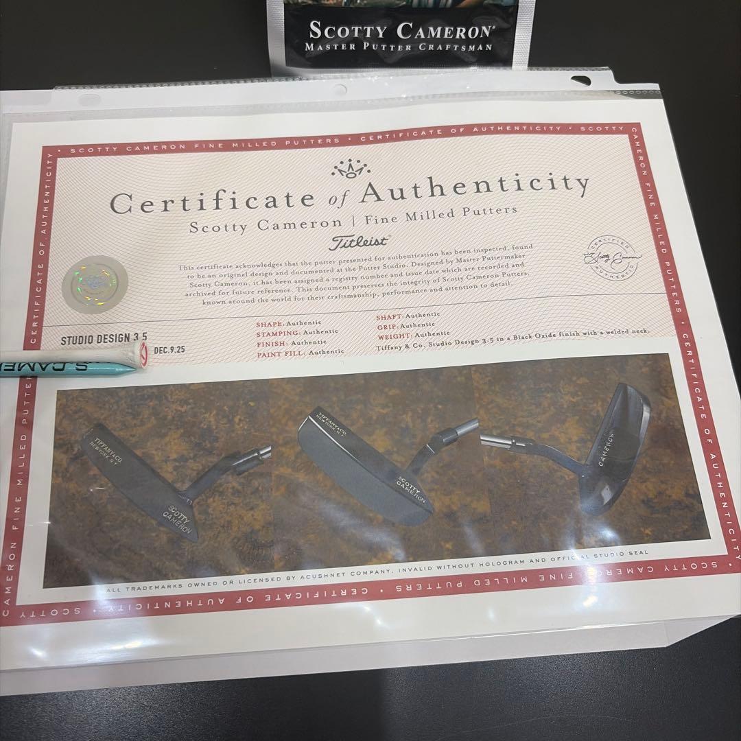 スコッティキャメロン パーソナルパター ティファニーロゴ入り ハンドメイドモデル