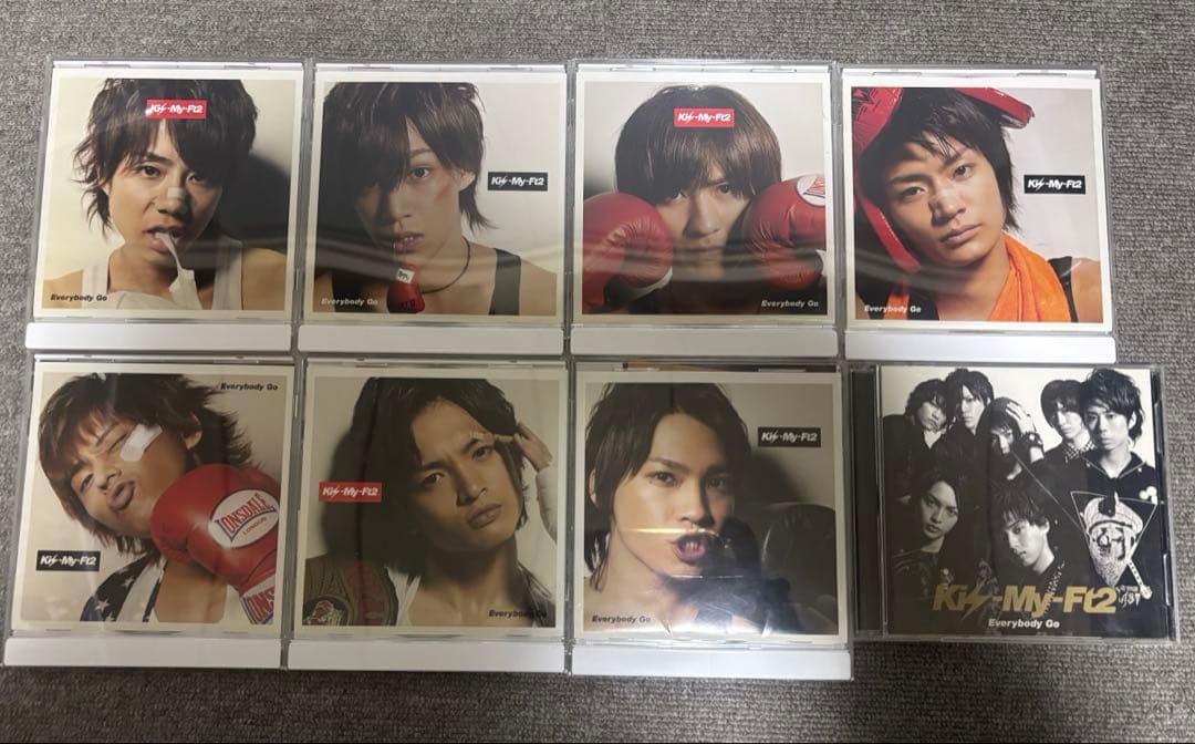 キスマイショップ盤CD Everybody Go キーホルダー付