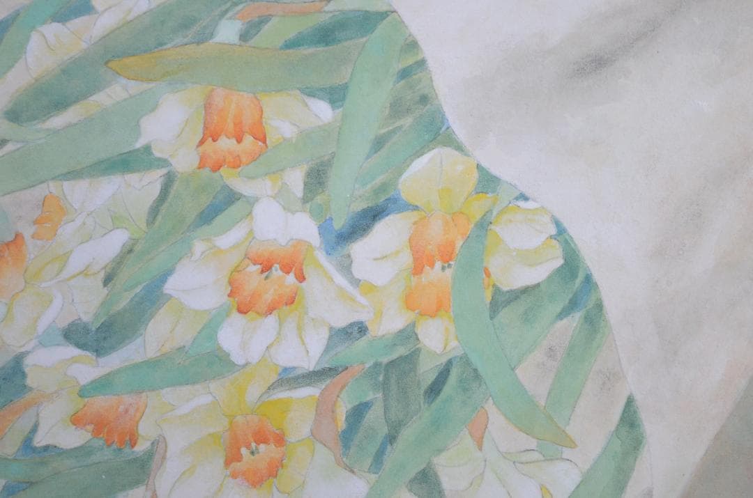 【作品名 「花束」 岩絵の具 日本画】東山魁夷の流派