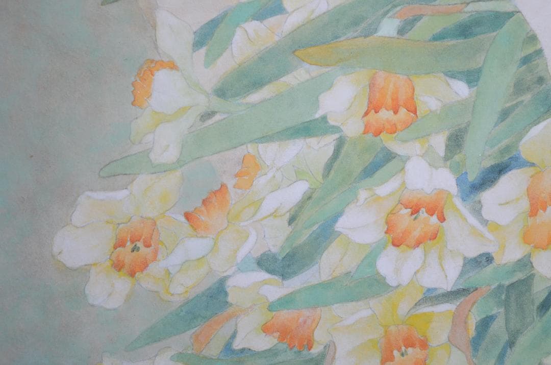 【作品名 「花束」 岩絵の具 日本画】東山魁夷の流派