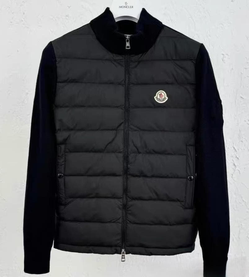 ダウンジャケット ニット ブラック