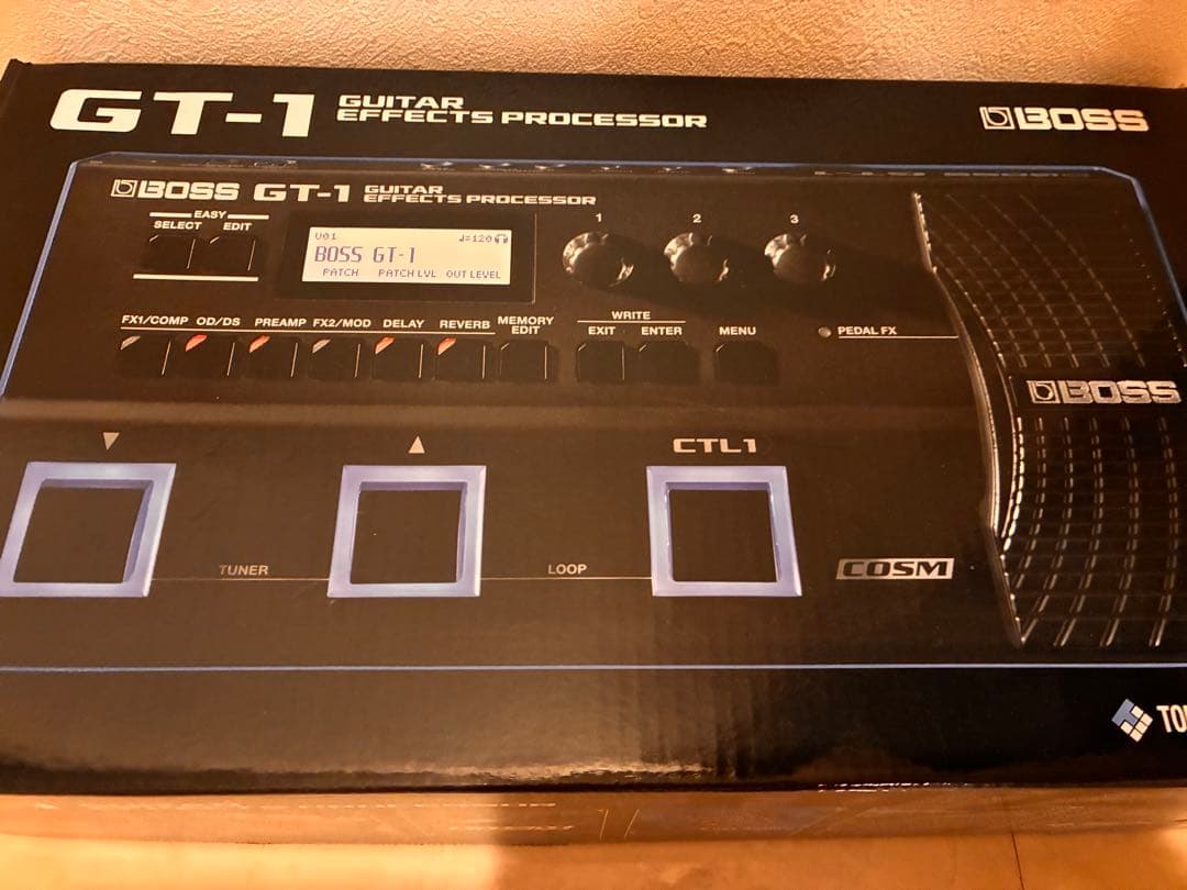 BOSS GT-1 ギターエフェクター　アダプター付き