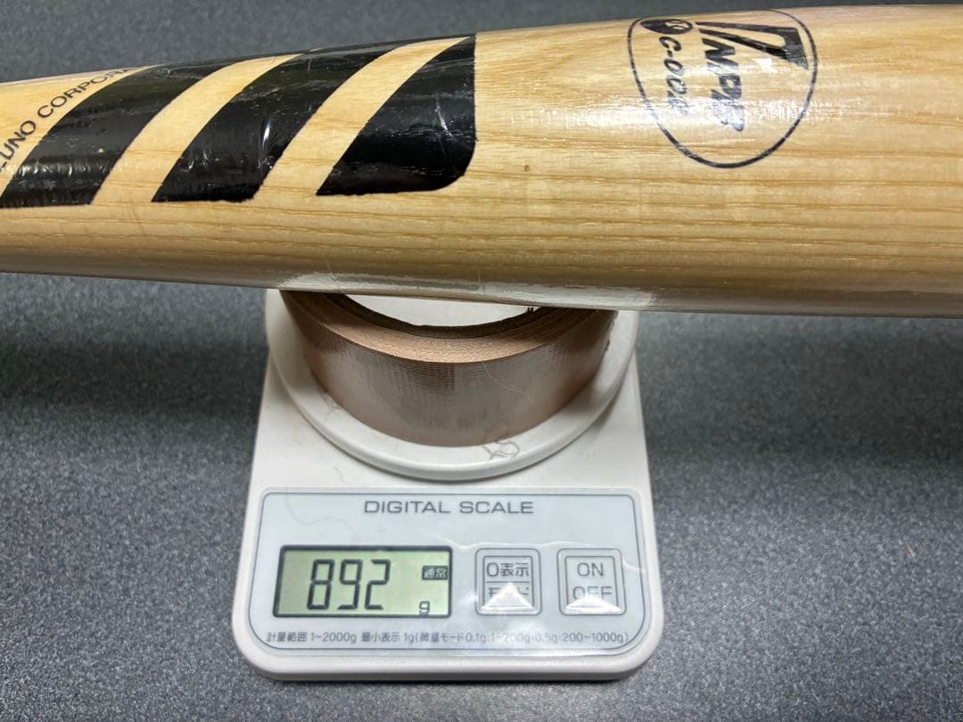 ミズノ　硬式木製バット　NPB 近鉄　約84.5cm 約892g