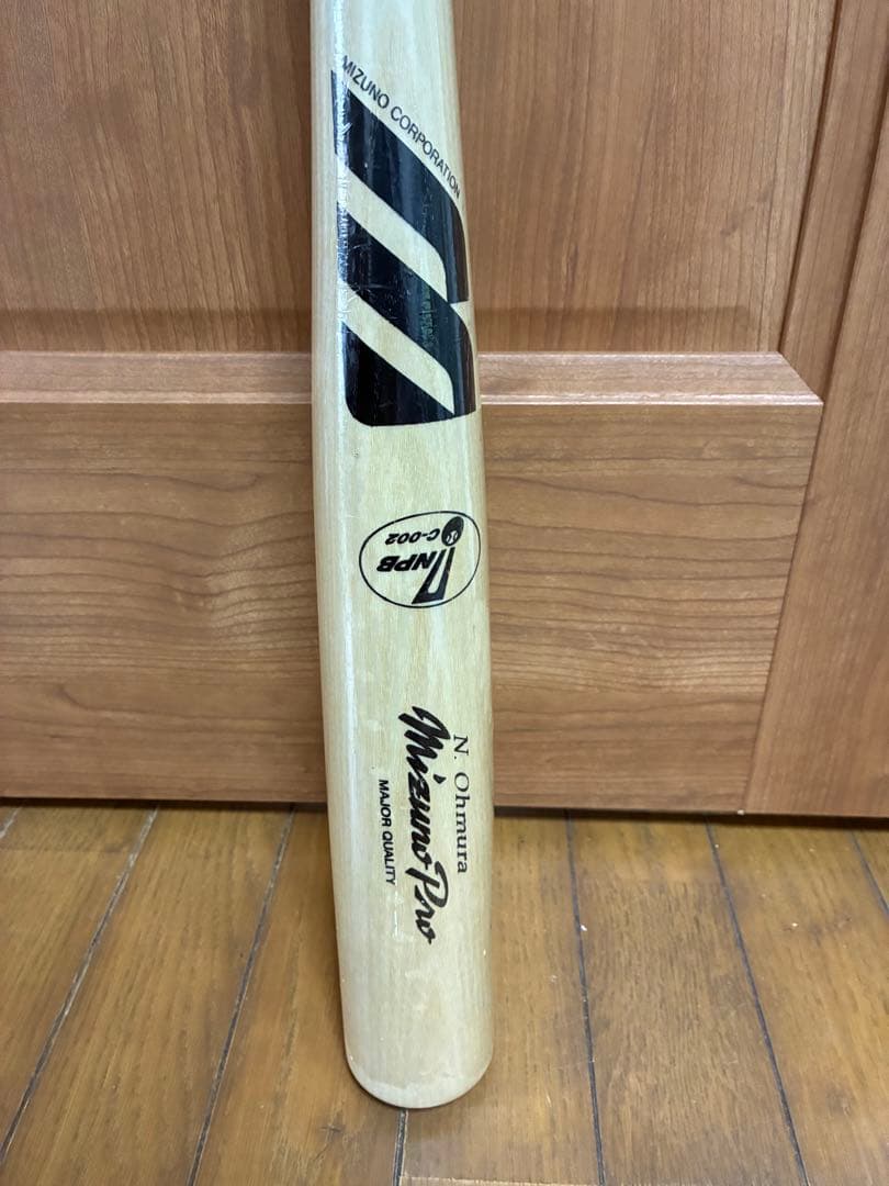 ミズノ　硬式木製バット　NPB 近鉄　約84.5cm 約892g