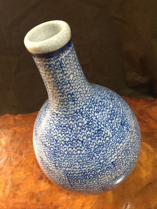 古伊万里 微塵唐草 徳利