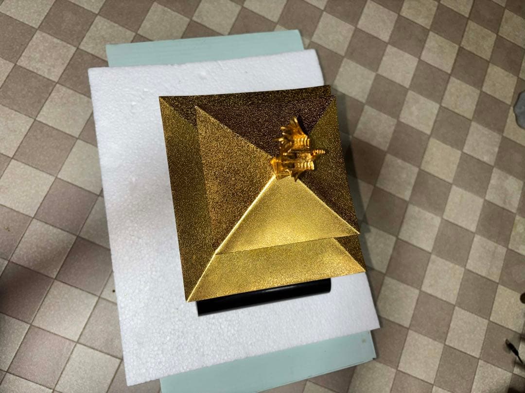 金閣寺模型 金色 金属製