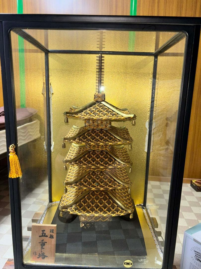 金閣寺模型 金色 金属製
