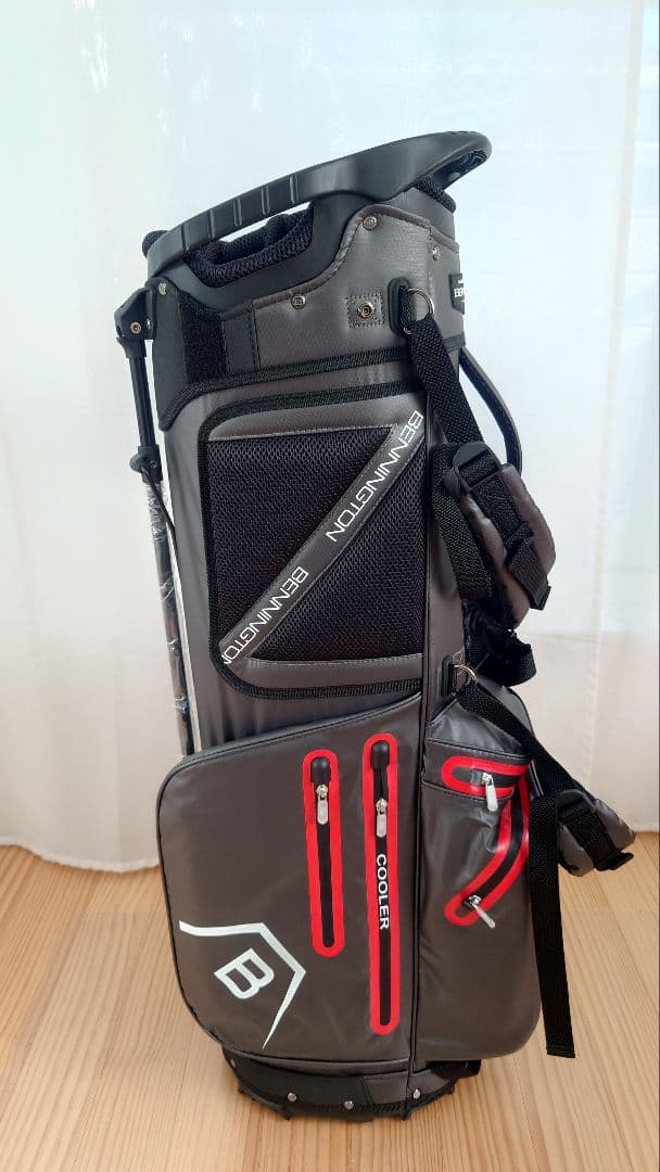 BENNINGTON ZONE ゴルフ・キャディバッグ14分割グレー&レッド新品