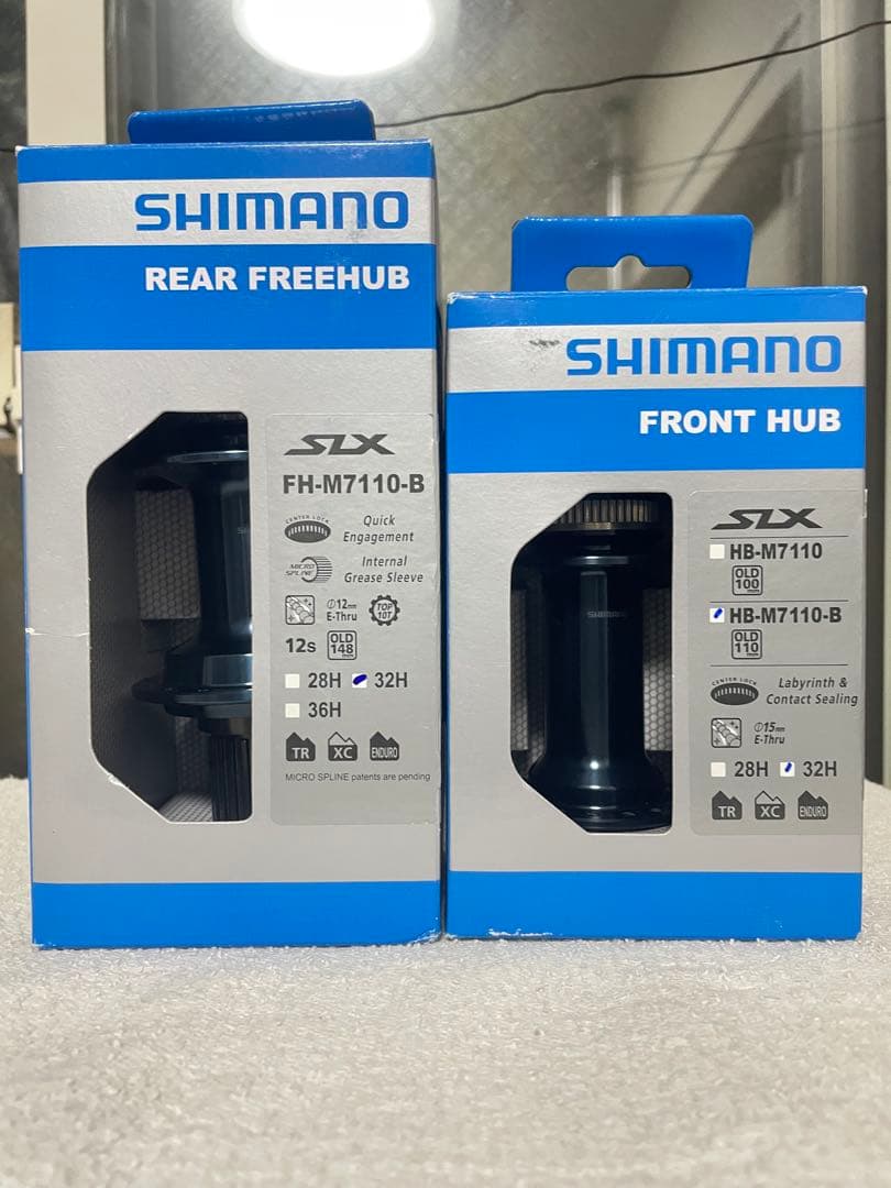 SHIMANO SLX FH-M7110-B HB-M7110-B セット