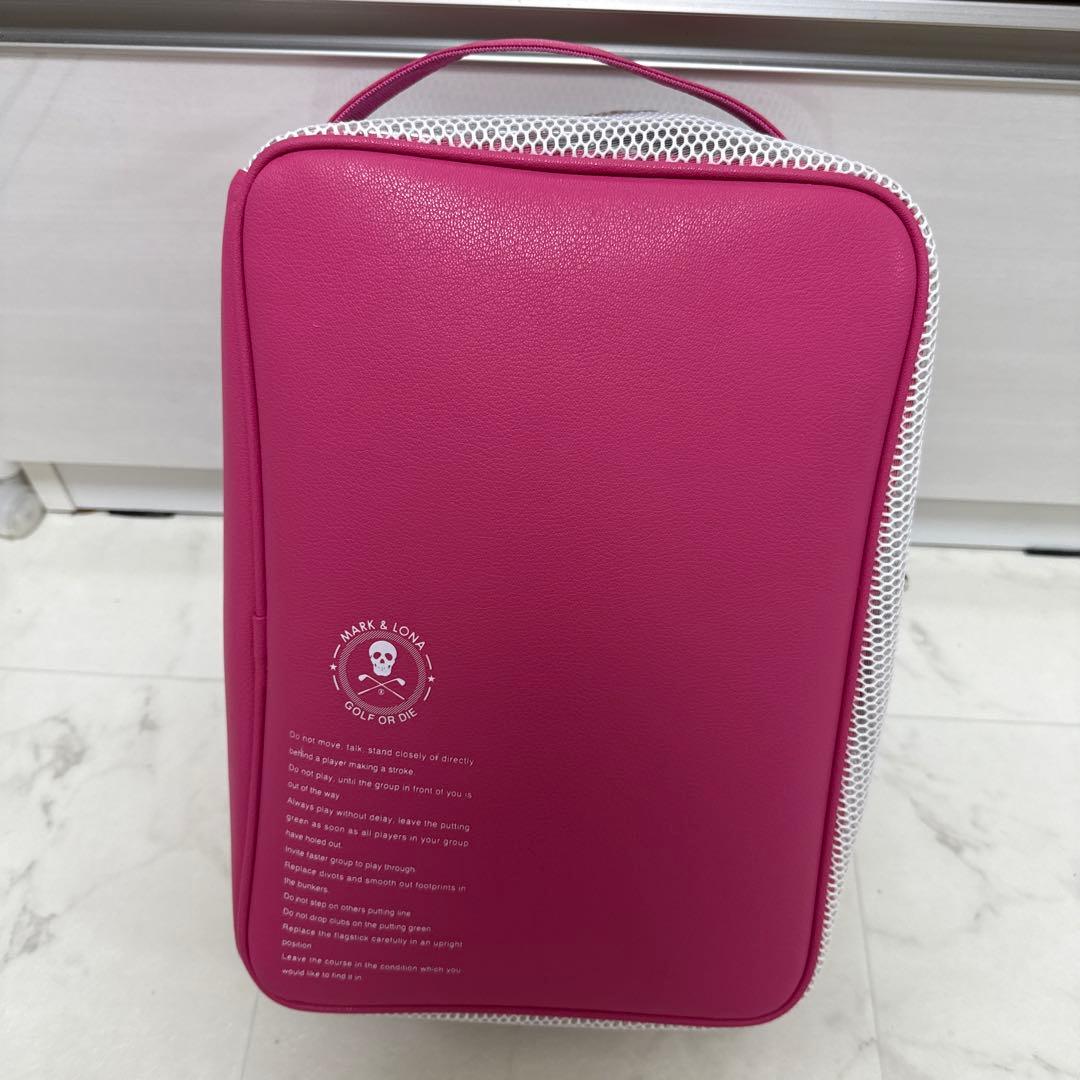 MARK & LONA ポーチ ピンク、シューズバッグ
