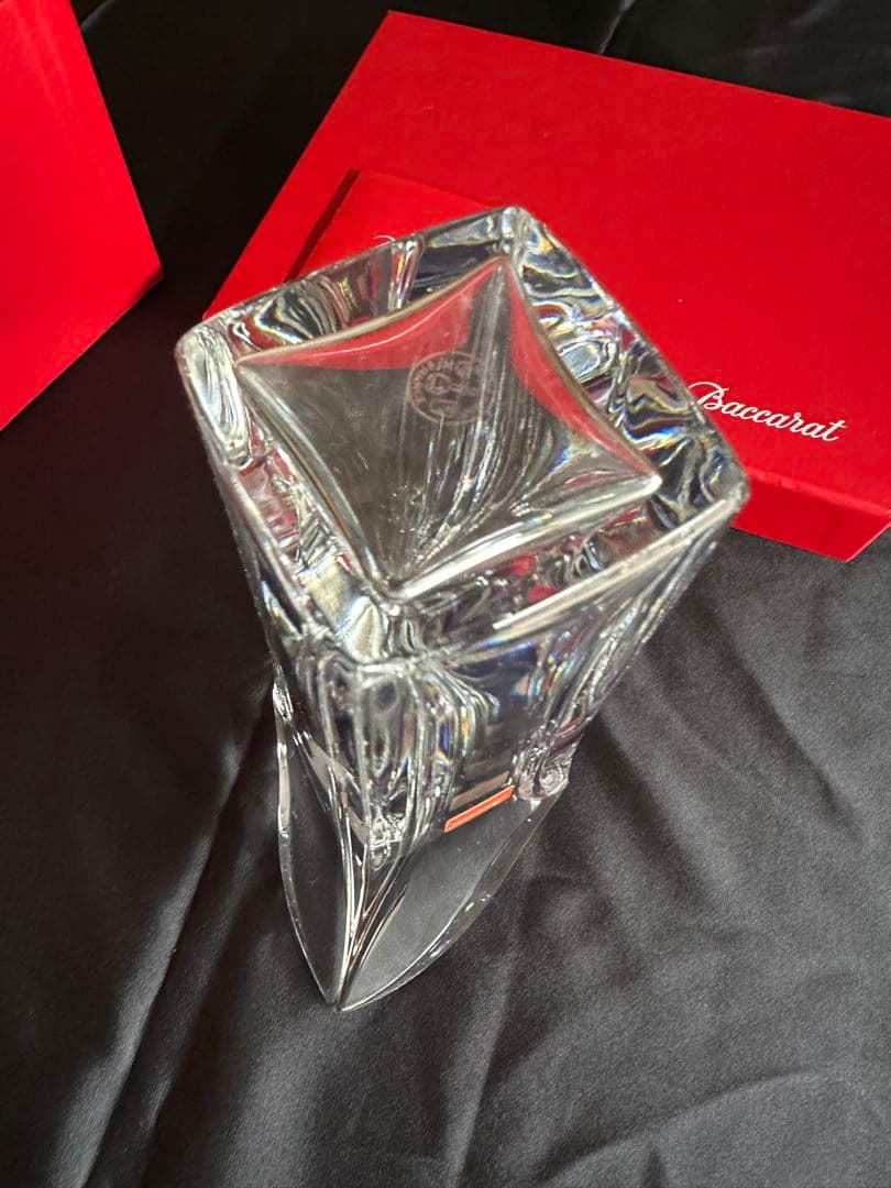 Baccarat ジェネロ　サイト　ベース　ほぼ未使用　クリスタルガラス 花器