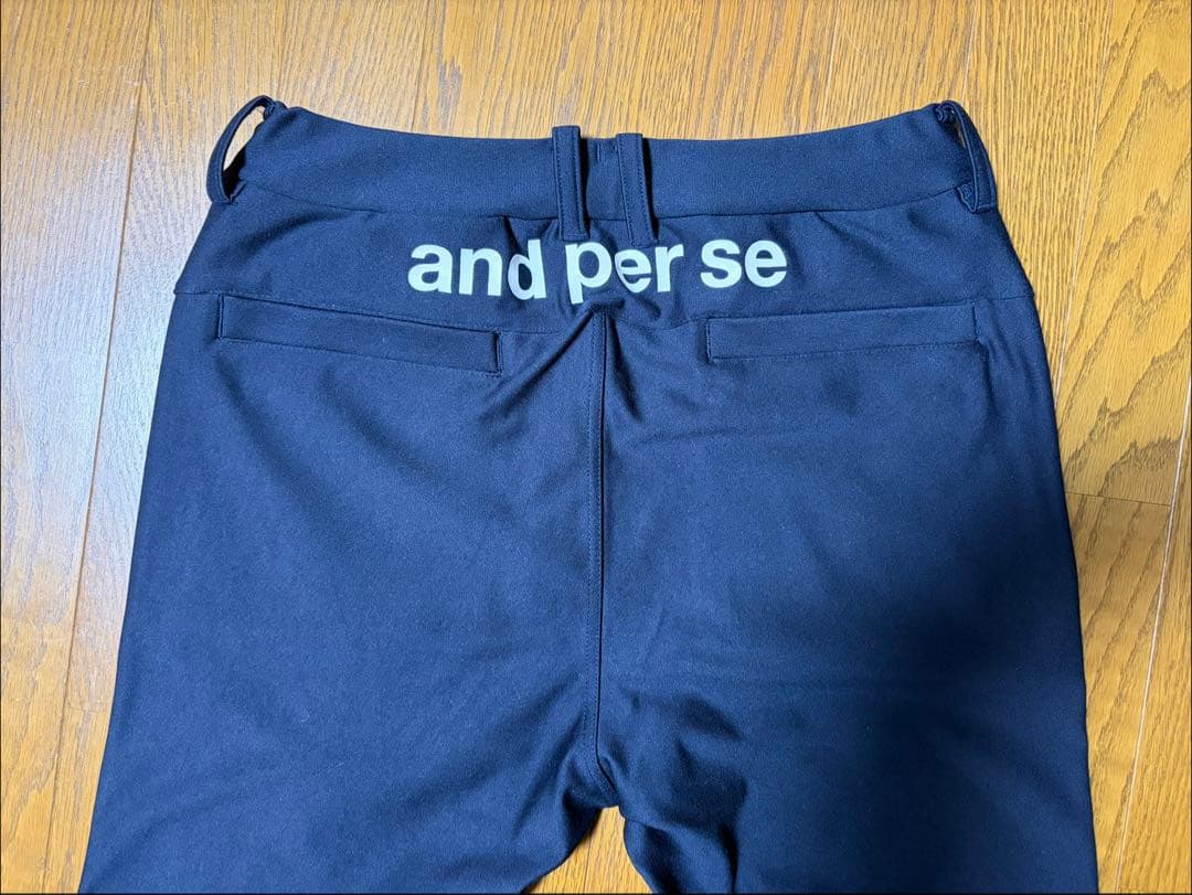 アンパスィ 中綿入り防寒パンツ ゴルフ ストレッチ 美シルエット