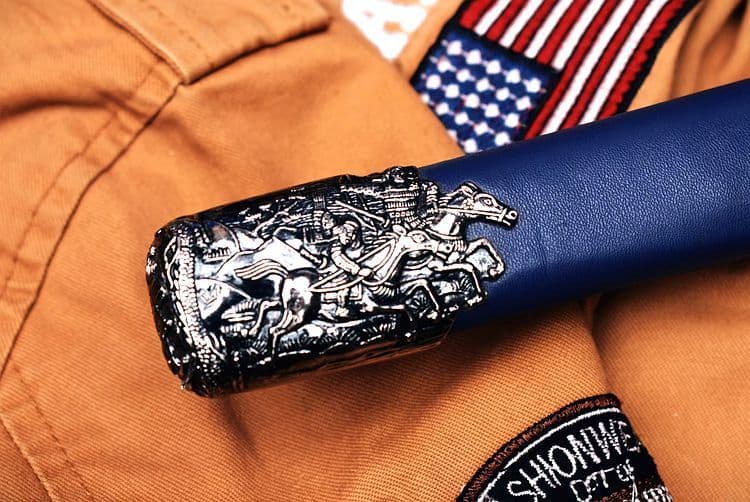 銀青打刀 武具　刀装具　日本刀　模造刀 居合刀