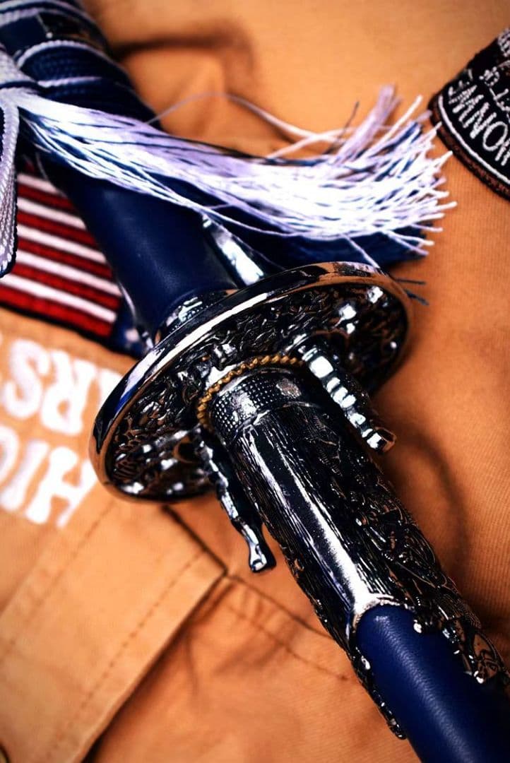 銀青打刀 武具　刀装具　日本刀　模造刀 居合刀