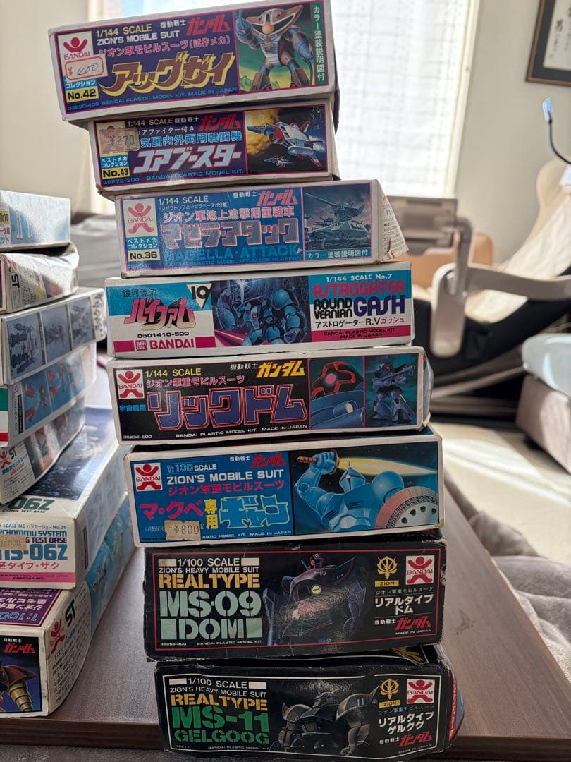 ガンダムプラモデル色々未組み立て