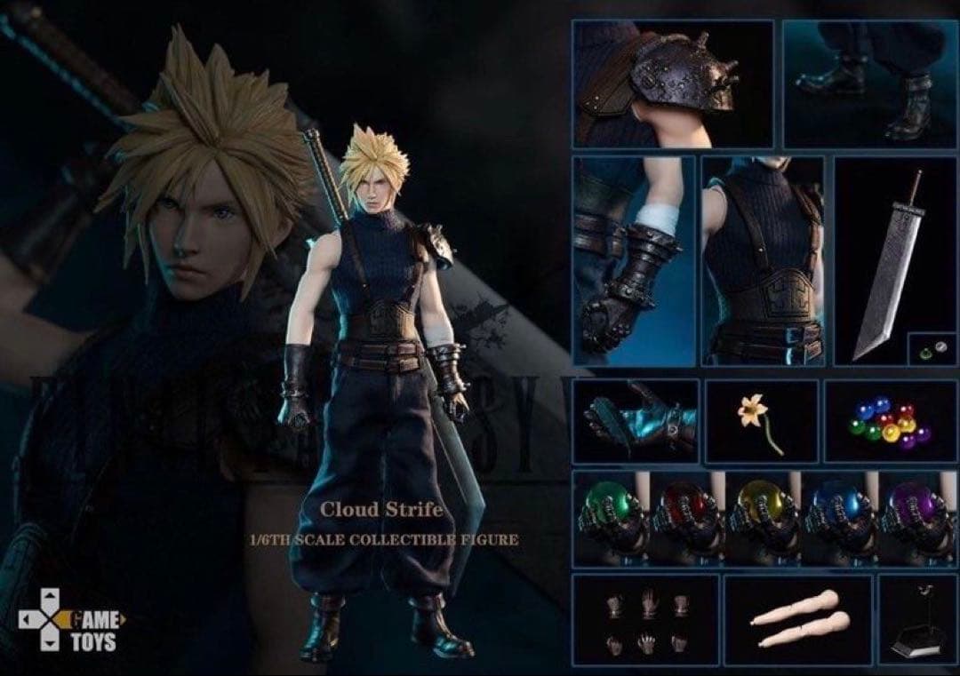 GAMETOYS GT-004 クラウド 1/6 フィギュア