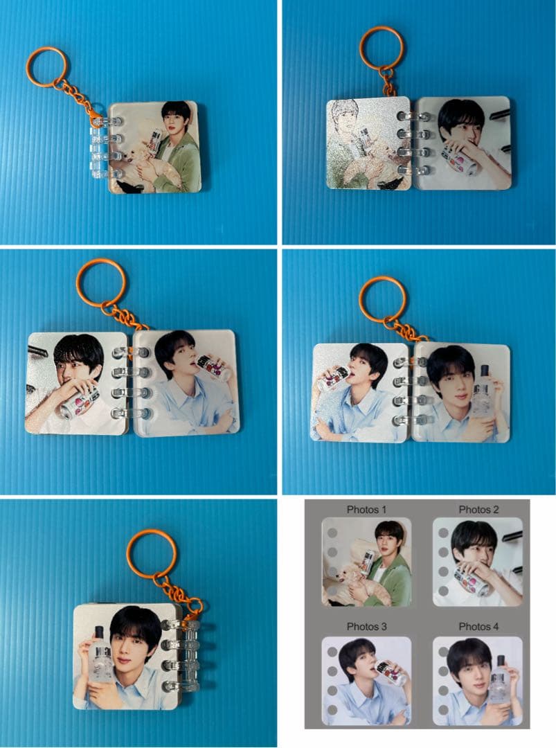 BTS JIN ロングステッカー・フォトカード・ましかくフォト・ステッカー