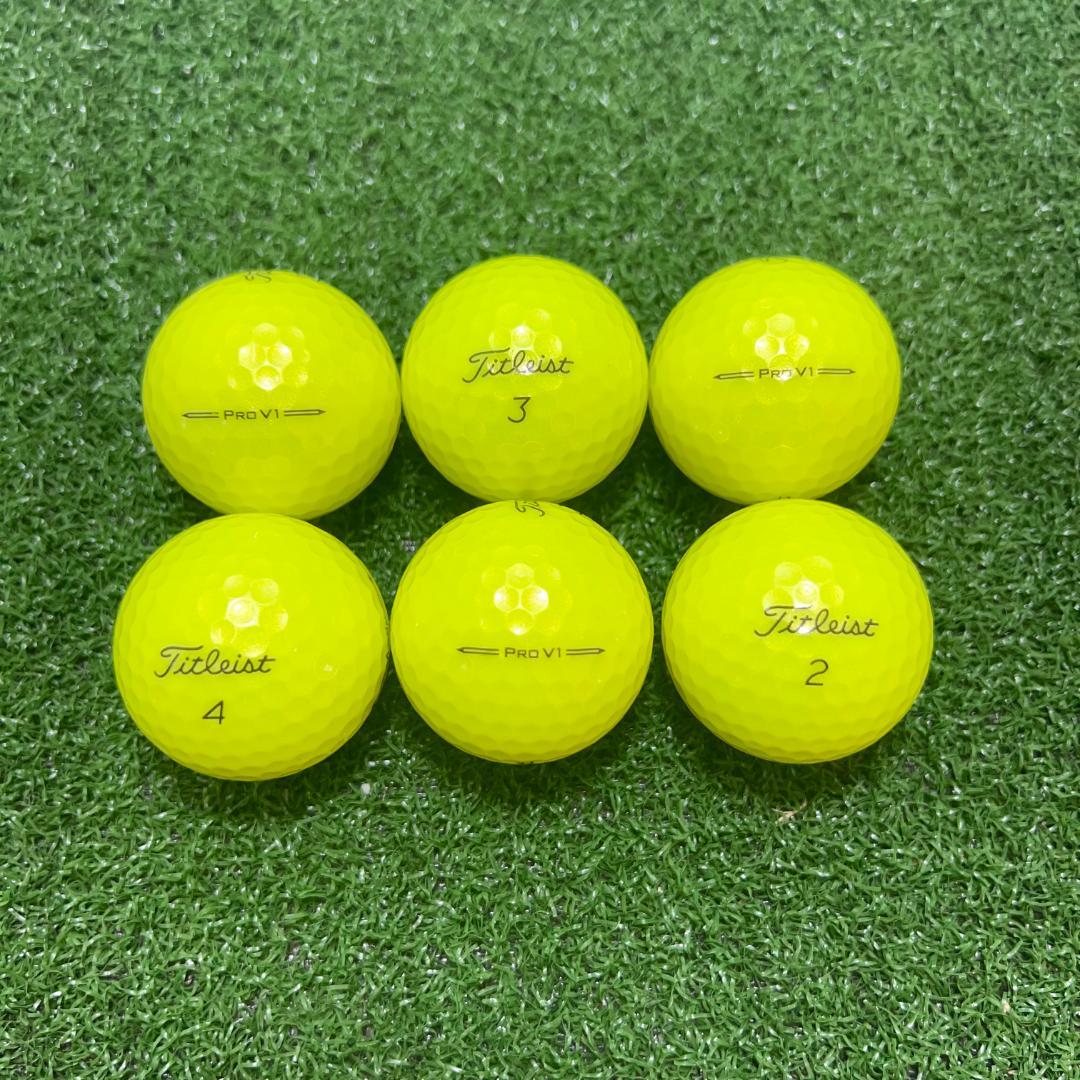 【S110】Titleist PRO V1 黄 23年 ロストボール 24球