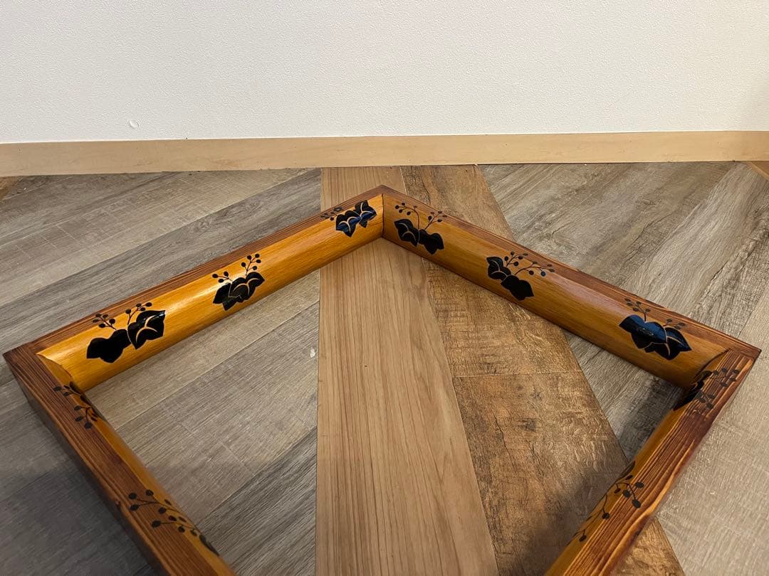 大炉炉縁 北山杉 踊桐 玄々斎好写 / 角出俊平 茶道具 紙箱