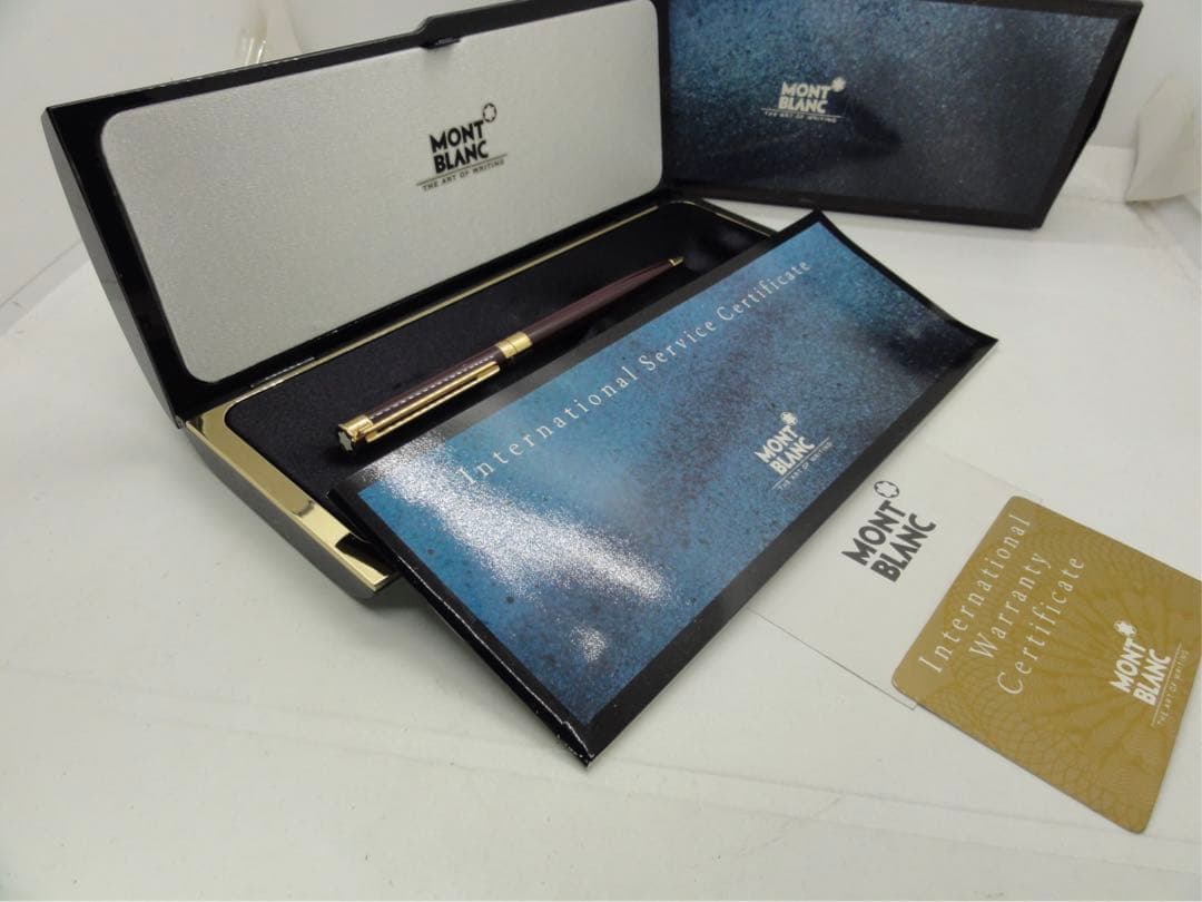 入手困難レアな銘品！ノブレス・エレガンス・ボルドー・カラー★モンブランボールペン