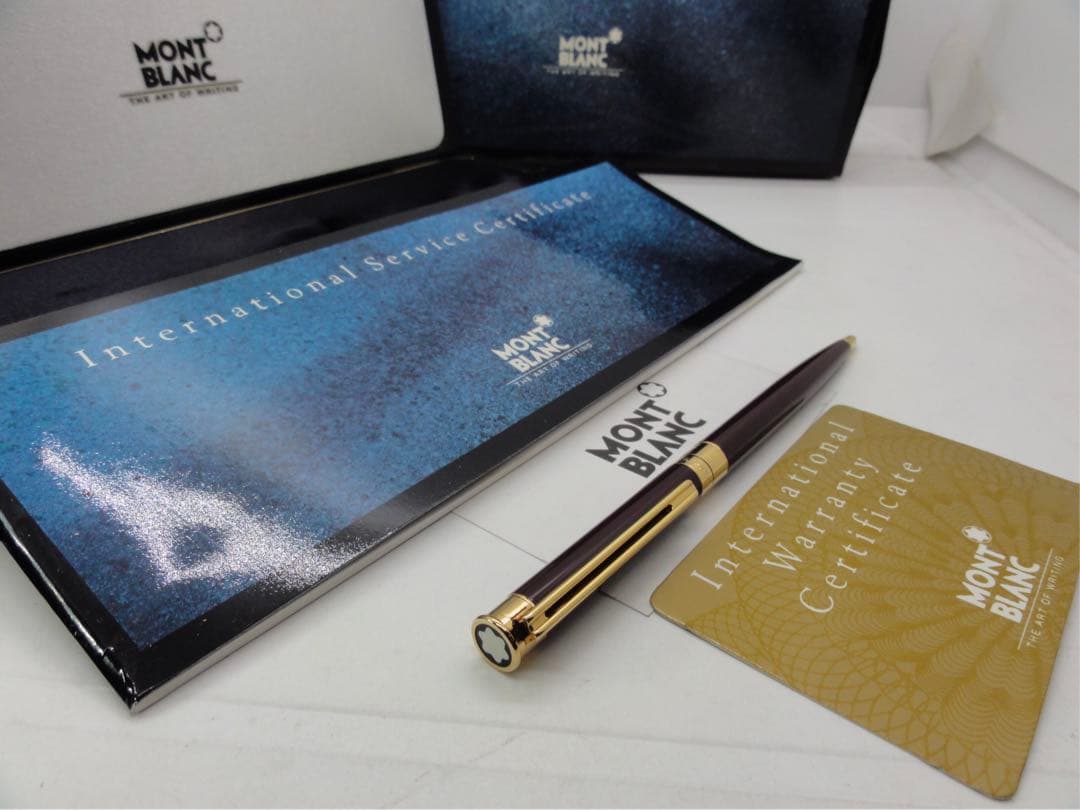 入手困難レアな銘品！ノブレス・エレガンス・ボルドー・カラー★モンブランボールペン