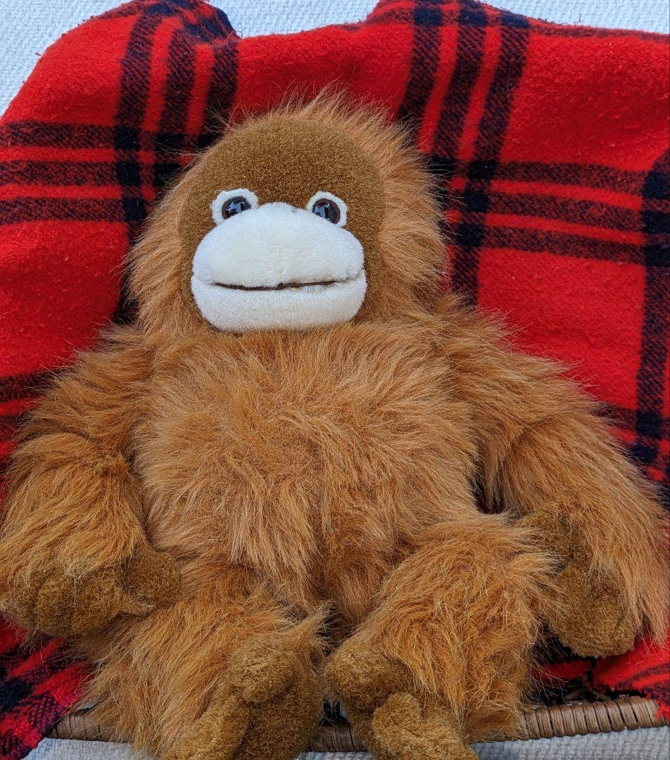 ♡超希少♡オラウータンぬいぐるみ　鳴くヌイグルミLサイズ♡日本製品ヴィンテージ★